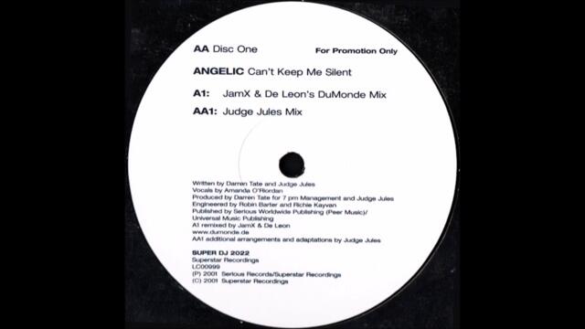 Angelic - Can't Keep Me Silent (JamX & De Leon's DuMonde Mix) (2001)