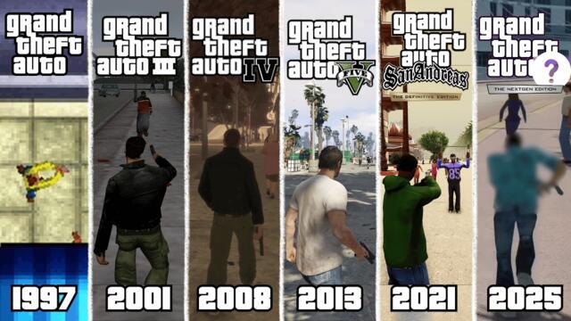 Evolution of NPCs Reacting to Guns in ALL GTA Games (1997-2025)