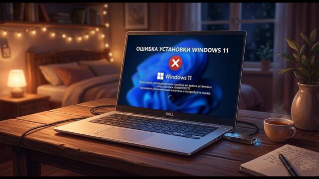 Ошибка при установке windows 11 с флешки