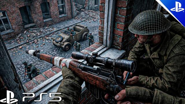 Ambushing Germans in World War II - Call of Duty WWII - Immersive Gameplay Ultra Realistic [PS5 4K]