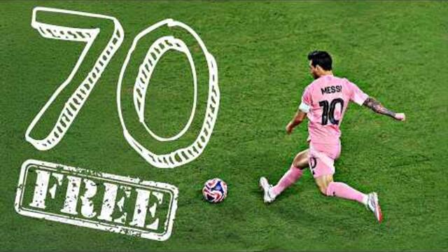Messi all 70 Free Kick Goals ● No Copyright ● No Watermark ● Free to Use