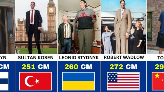 50 Tallest People Every Live On Earth.