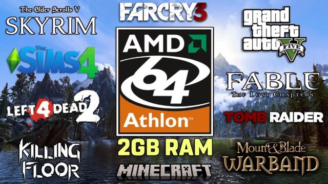Gaming on an Athlon 64 from 2006 with 2GB RAM in 2026 [Windows 8.1 - GT 610]