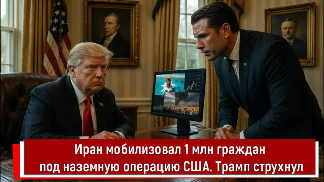 Иран мобилизовал 1 млн граждан под наземную операцию США. Трамп струхнул