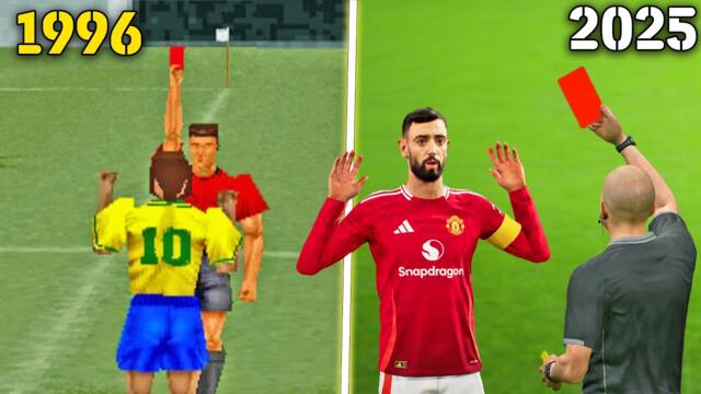 Red Card from PES 1996 to 2025