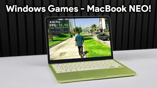 I Ran Windows Games on the MacBook Neo! It Actually Works