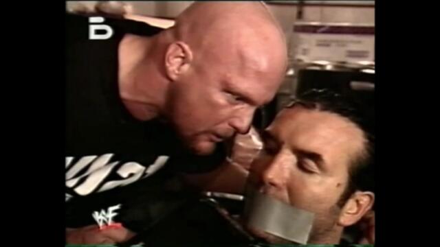 Ледения атакува NWO и взема Скот Хол за заложник. WWF (BG Audio)