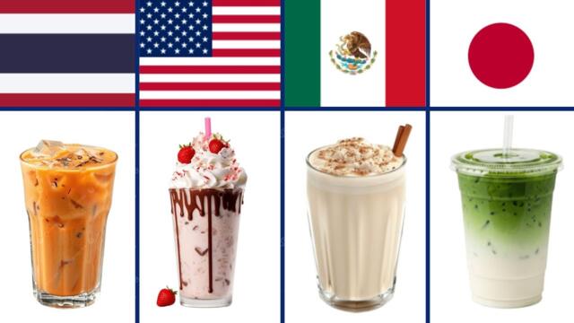 Popular Drinks  & Beverage From Countries Around the World 🧋