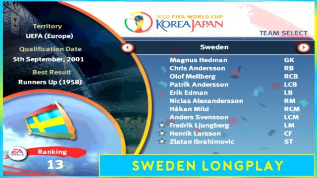 [PC] | FIFA WORLD CUP 2002 | SWEDEN | WORLD CUP LONGPLAY