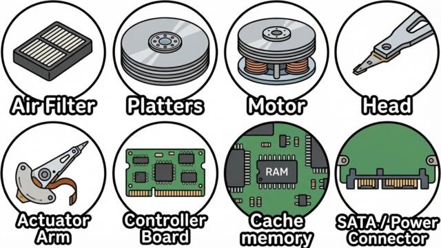 Every Component Of Hard Drive Explained