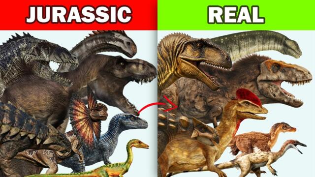 Jurassic World vs Real World Dinosaurs Compared