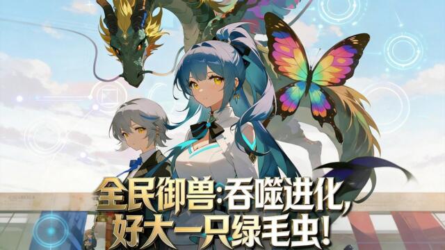【FULL】《全民御獸：吞噬進化，好大一隻綠毛蟲！》最廢綠毛蟲綁定吞噬系統，被 SSS 級御主撿到，越級反殺終成威震天下的龍蝶。 #漫畫#男頻#熱門漫畫