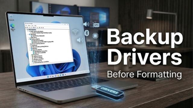 How to Backup All Drivers Before Formatting Windows