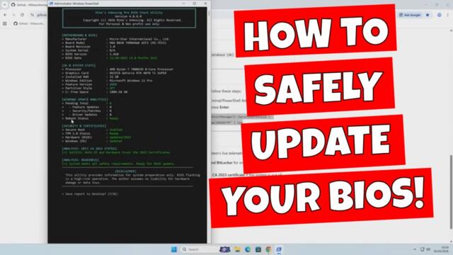 How To Safely Update Your Motherboard BIOS MSI M Flash Version