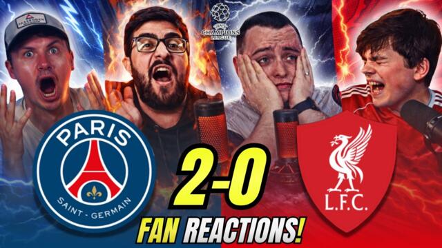 Liverpool Fans FURIOUS 😡 Reactions to PSG 2-0 Liverpool | Champions League Fan Reactions