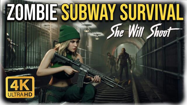 Subway Tunnels Overrun With Zombies | She Will Shoot 4K