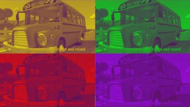 Wheels on the Bus [2 MINUTES LOOP] Several Versions | Crocomix Kids TV