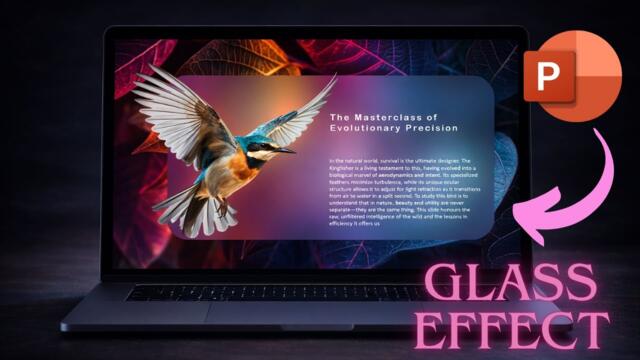 How to Create a Stunning GLASS EFFECT in PowerPoint
