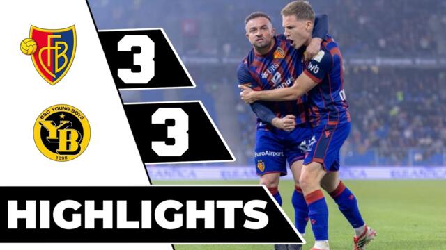 FC Basel 1893 Vs BSC YoungBoys 3-3 Swiss Super League Highlights | Basel YoungBoys