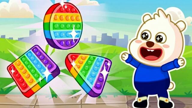 POP IT fidget toys Collection! 🟢🟡  | Fun Kids Song & Nursery Rhymes  | Bearee Nursery Rhymes