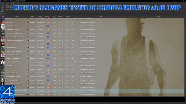 ShadPS4 (PS4 Emulator) ~ Multiple Games Tested On The Latest Version v0.15.1 WIP - 60FPS - FSR AA
