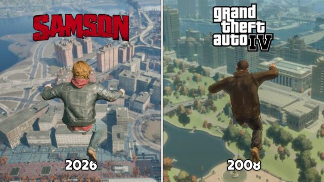 Samson vs GTA 4 - Physics and Details Comparison