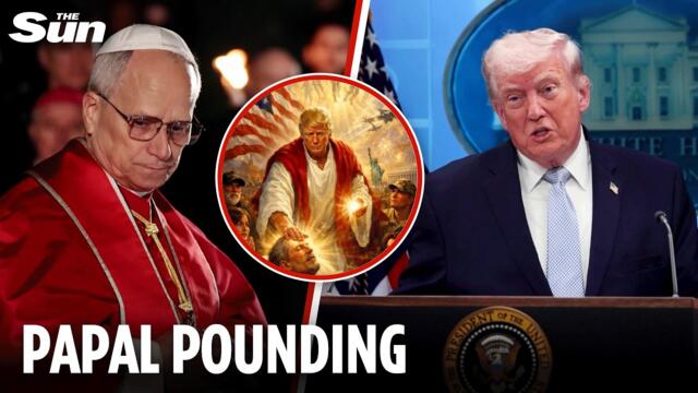Trump doubles down on Pope attack but pontiff bites back AGAIN as president deletes AI Jesus pic