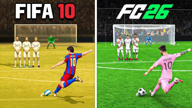 Scoring 1 Messi Free Kick in Every FIFA