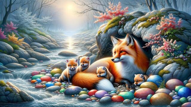 *** Животните от гората - лисици ***