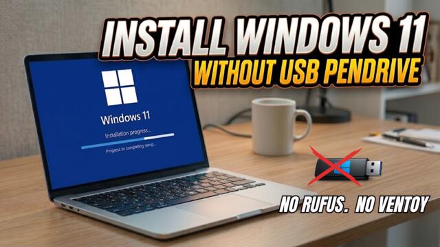 Install Windows 11 without USB or Software (Official Method)
