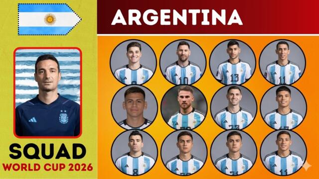 Argentina Possible Squad For FIFA World Cup 2026 | Argentina’s Squad for FIFA World Cup 2026