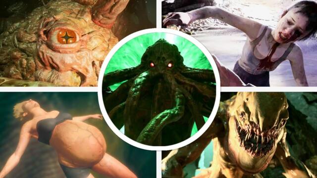 Cthulhu The Cosmic Abyss - All Bosses & Monster Scenes [4K60FPS]