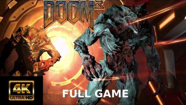 DOOM 3 + D3HDP - DooM 3 Essential HD Pack MOD - FULL GAME Playthrough 4K - No Commentary