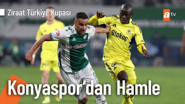 Konyaspor'dan tehlikeli kontra atak - Konyaspor 0-0 Fenerbahçe | Ziraat Türkiye Kupası