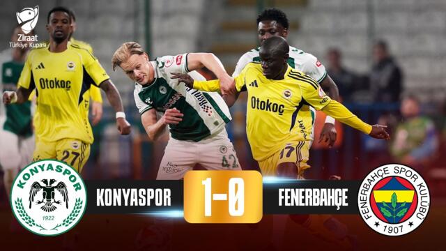 Maçın Tamamı |  Konyaspor 1 - 0 Fenerbahçe | Ziraat Türkiye Kupası Çeyrek Final