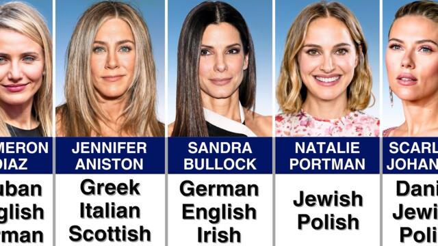 Hollywood Actresses SHOCKING Ethnic Roots You Never Knew