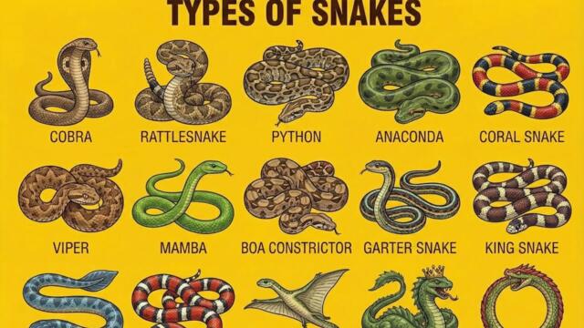 Types of Snakes | World’s Most Dangerous, Venomous & Largest Snakes Documentary