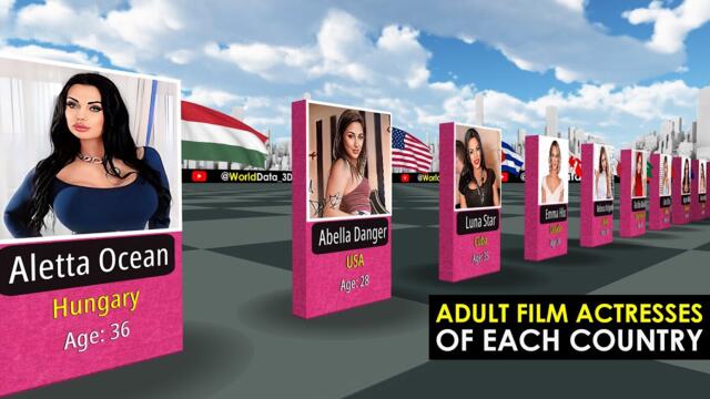 Adult film actresses of Each Country 2024