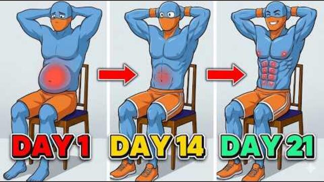 5 Chair Exercises That Burn More Belly Fat Than Walking | Every Man Should Do