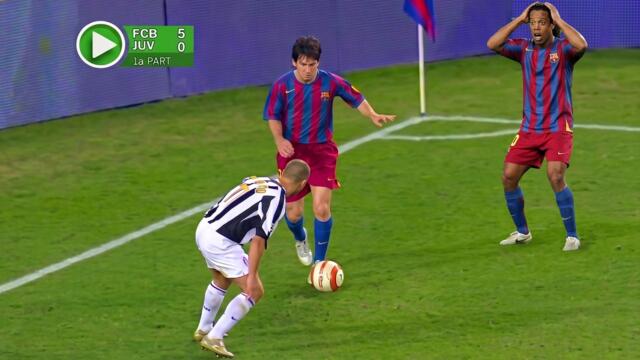 The Match Where 18-Year-Old Messi Shocked Prime Ronaldinho