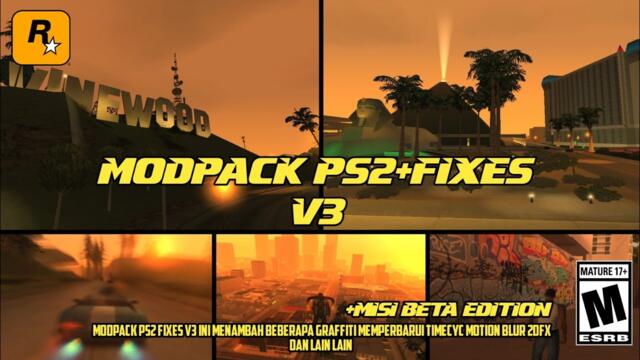 RILIS | MODPACK PS2+FIXES V3 | GTA SA ANDROID