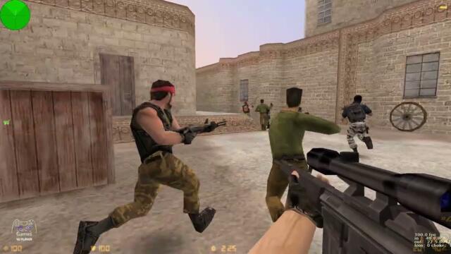 Counter Strike 1.6 de_bright – Desert Market Bomb Mission Gameplay Part 112 (PC)