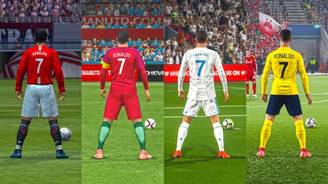 Evolution Free Kicks CRISTIANO RONALDO in eFootball (2004-2026)