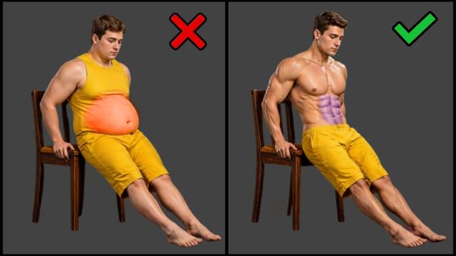 6 Simple But Perfect Chair Exercises To Burn Lower Belly Fat Like Crazy | Burn Lower Belly Fat
