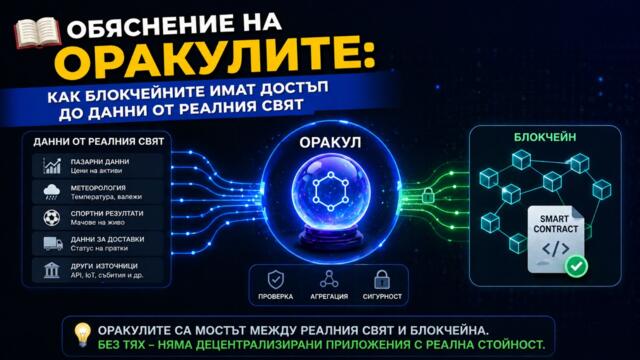 📚 Обяснение на оракулите: Как блокчейните имат достъп до данни от реалния свят