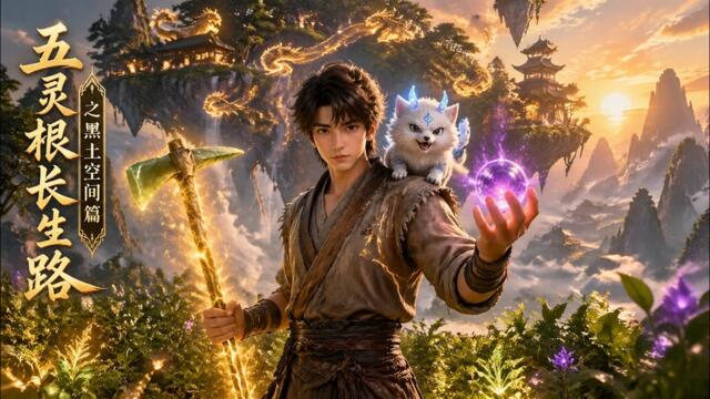 【AI Anime】💥💥💥开局灵田被毁、修为归零？少年陈玄觉醒神秘黑土空间《五灵根长生路之黑土空间篇》|Multi sub #次元动漫  #破界 #動漫