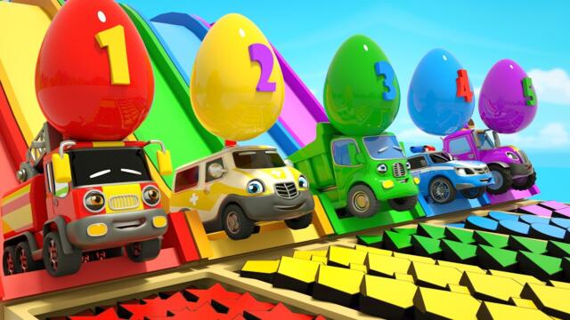 Colors Shapes & Sing a Song! | Fire truck jump: swap the wheel for a shape | Baby Nursery Rhymes