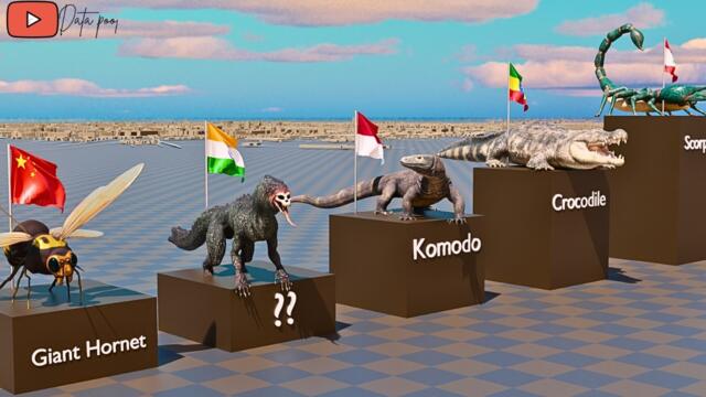 Most DANGEROUS Animal IN Every COUNTRY