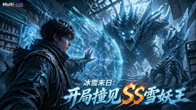 【AI Anime】💥💥💥2053全球冰封！零下50度异兽横行，我快饿死时竟觉醒机械萝莉系统？《冰雪末日：开局撞见SS雪妖王》| Multi sub #次元动漫  #破界 #動漫