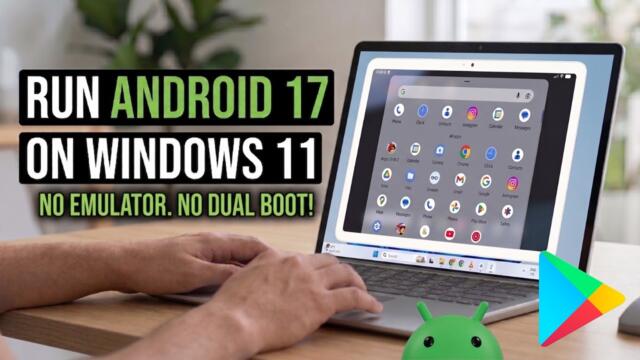 Run Android 17 with Play Store on Windows 11 PC/Laptop